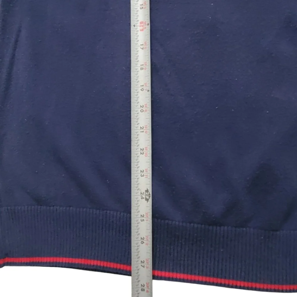 Levi's Men's V-neck Red White and Blue Stripe Sweater. XXL.